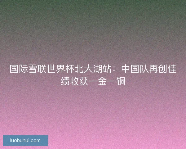国际雪联世界杯北大湖站：中国队再创佳绩收获一金一铜